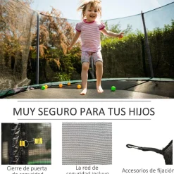 Homcom - Red seguridad para cama elástica 366 cm