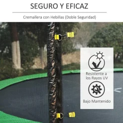 Homcom - Red seguridad para cama elástica 366 cm