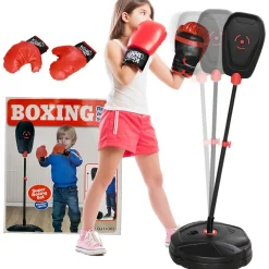 Homcom - Saco de boxeo infantil de pie 124 cm