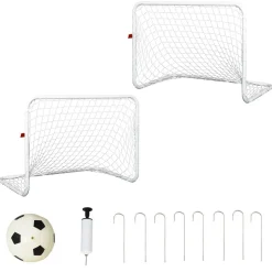 Homcom - Set de 2 porterías de fútbol