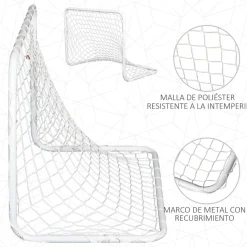 Homcom - Set de 2 porterías de fútbol