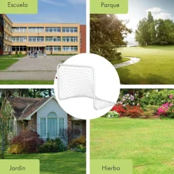 Homcom - Set de 2 porterías de fútbol