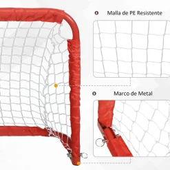 Homcom - Set de 2 porterías plegables de fútbol