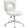 Homcom - Silla infantil de borreguito Blanco