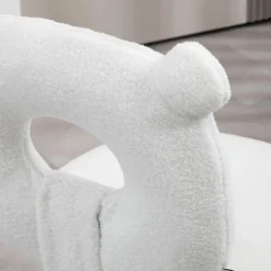 Homcom - Silla infantil de borreguito Blanco