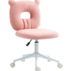 Homcom - Silla infantil de borreguito Rosa