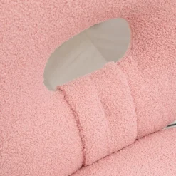 Homcom - Silla infantil de borreguito Rosa