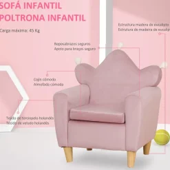 Homcom - Sillón infantil