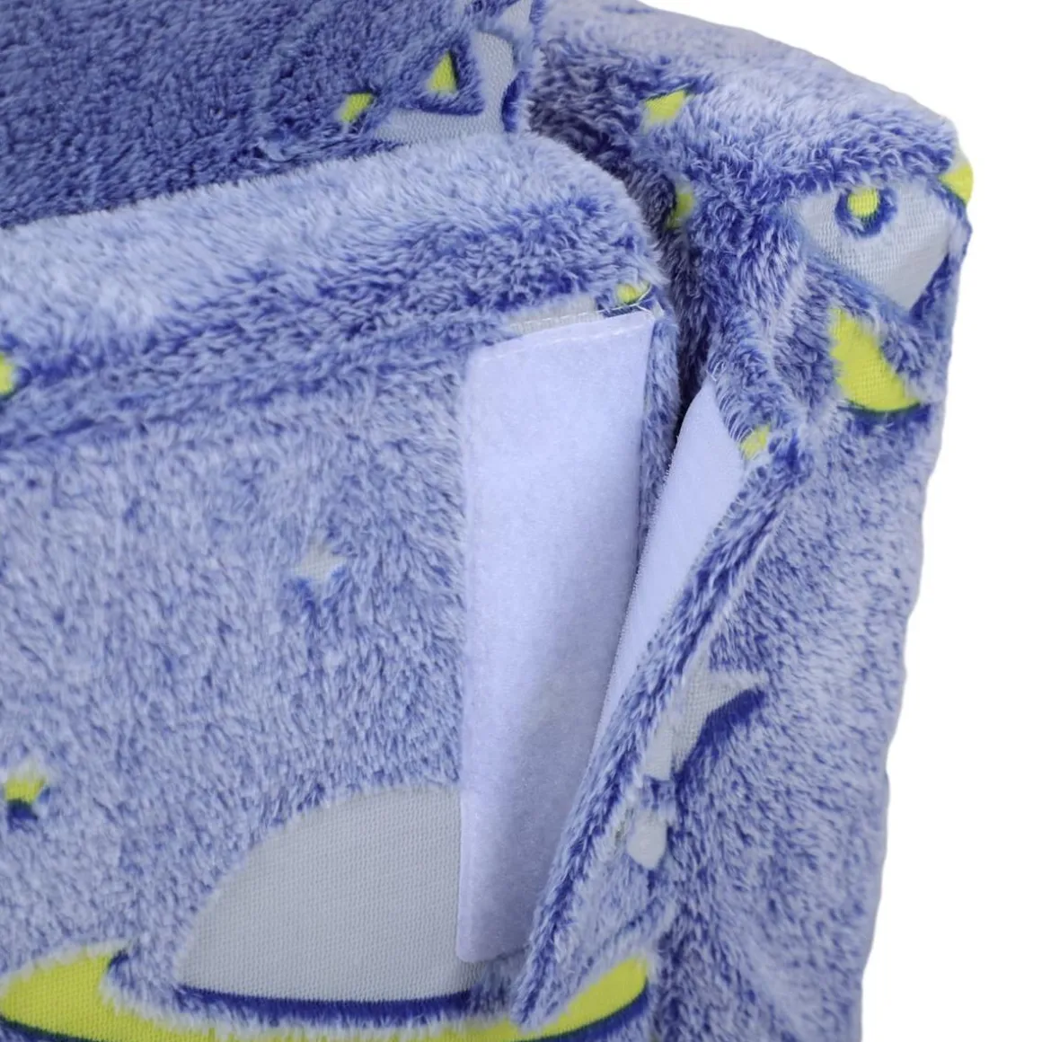 Homcom - Sillón infantil Azul brilla en la oscuridad