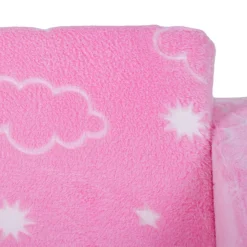 Homcom - Sillón infantil Rosa brilla en la oscuridad