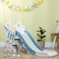 Homcom - Tobogán infantil azul