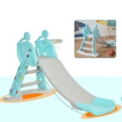 Homcom - Tobogán Infantil con Aro Baloncesto