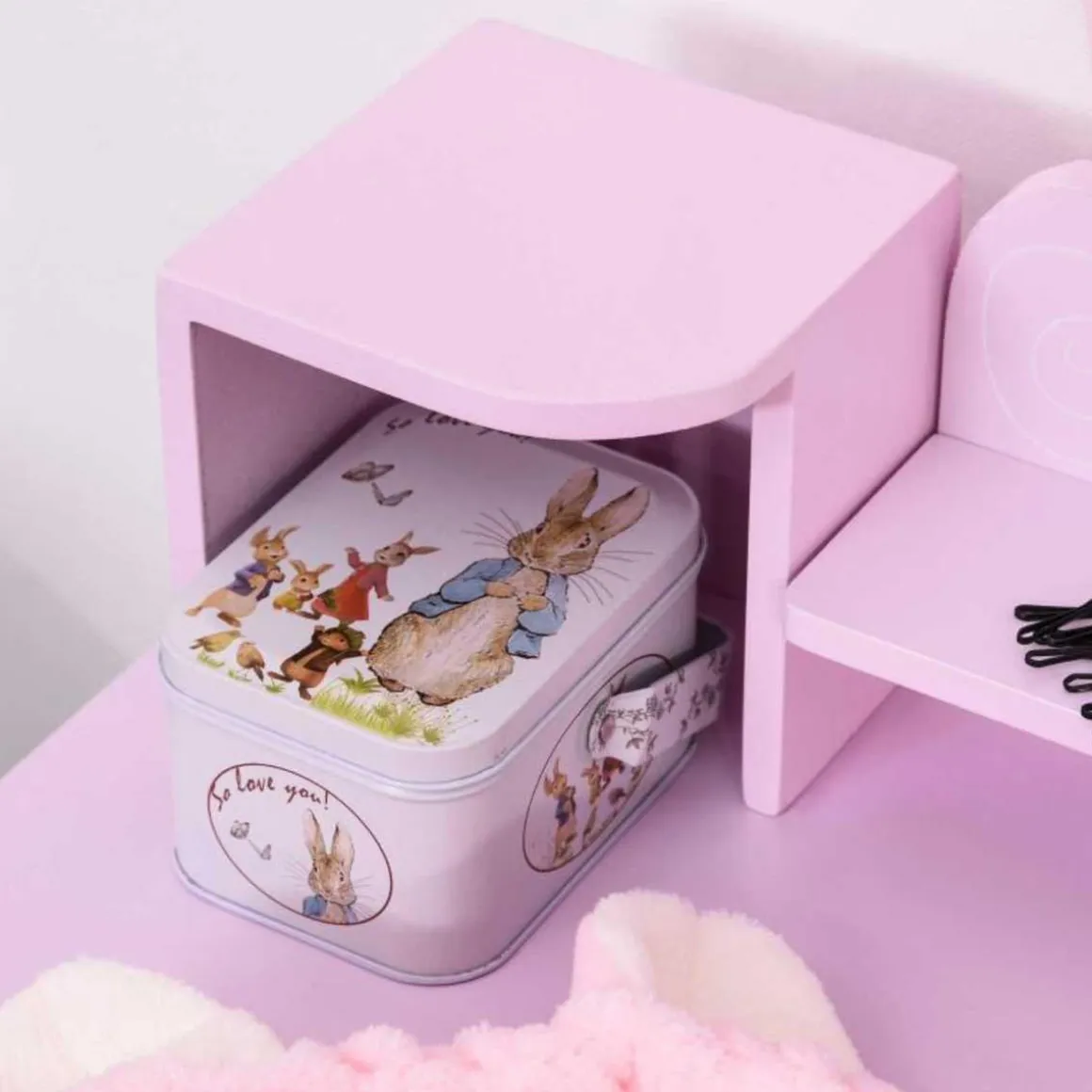 Homcom - Tocador Infantil con Taburete y Espejo HomCom