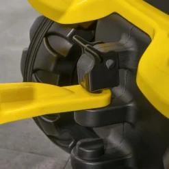 Homcom - Tractor a pedales con remolque amarillo