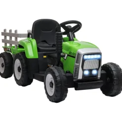 Homcom - Tractor elécrico Verde