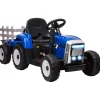 Homcom - Tractor eléctrico batería con remolque y mando a distancia