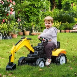 Homcom - Tractor Excavadora a pedales