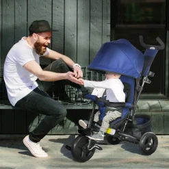 Homcom - Triciclo evolutivo Azul