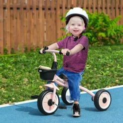 Homcom - Triciclo infantil Rosa