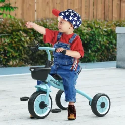 Homcom - Triciclo infantil Azul
