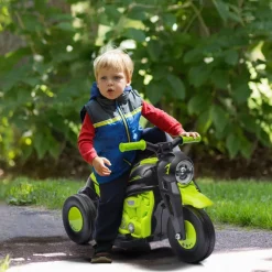 Homcom - Trimoto eléctrica batería 6 V con música y juegos Amarillo