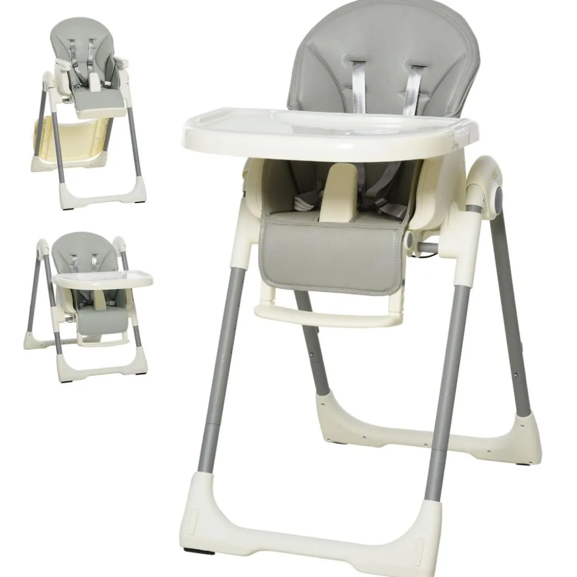 Homcom - Trona evolutiva gris