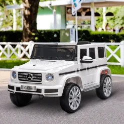 Homcom - Vehículo batería con mando Mercedes Blanco