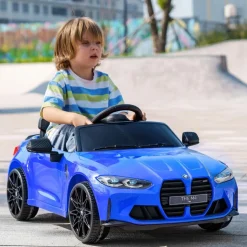Homcom - Vehículo batería infantil BMW M4 Azul