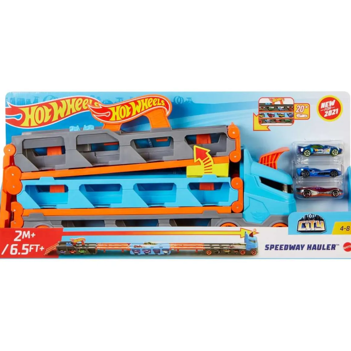 Hot Wheels - Camión de transporte convertible