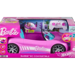 Hot Wheels - Coche Barbie Descapotable teledirigido