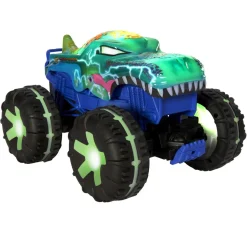 Hot Wheels - Coche teledirigido Mega-Wrex con luces