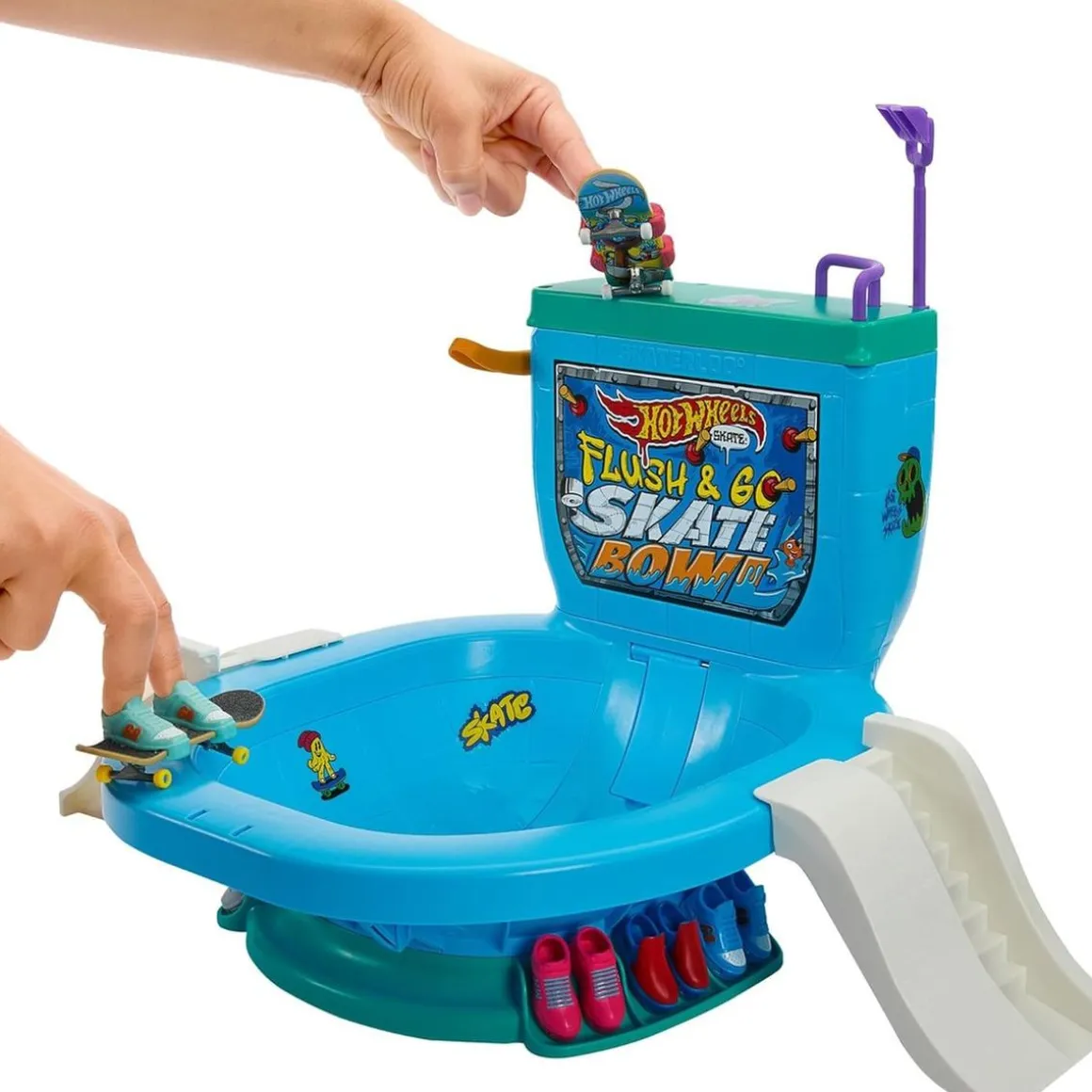 Hot Wheels - Conjunto iniciación skate Bowl