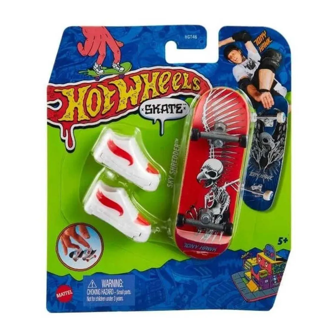 Hot Wheels - Monopatín de juguete con zapatillas para dedos, modelos surtidos (Varios modelos) ㅤ