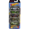 Hot Wheels - Pack de 5 vehículos metálicos Let's Race