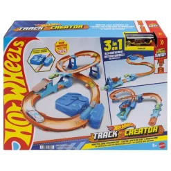 Hot Wheels - Pista 3 en 1 con salto propulsado