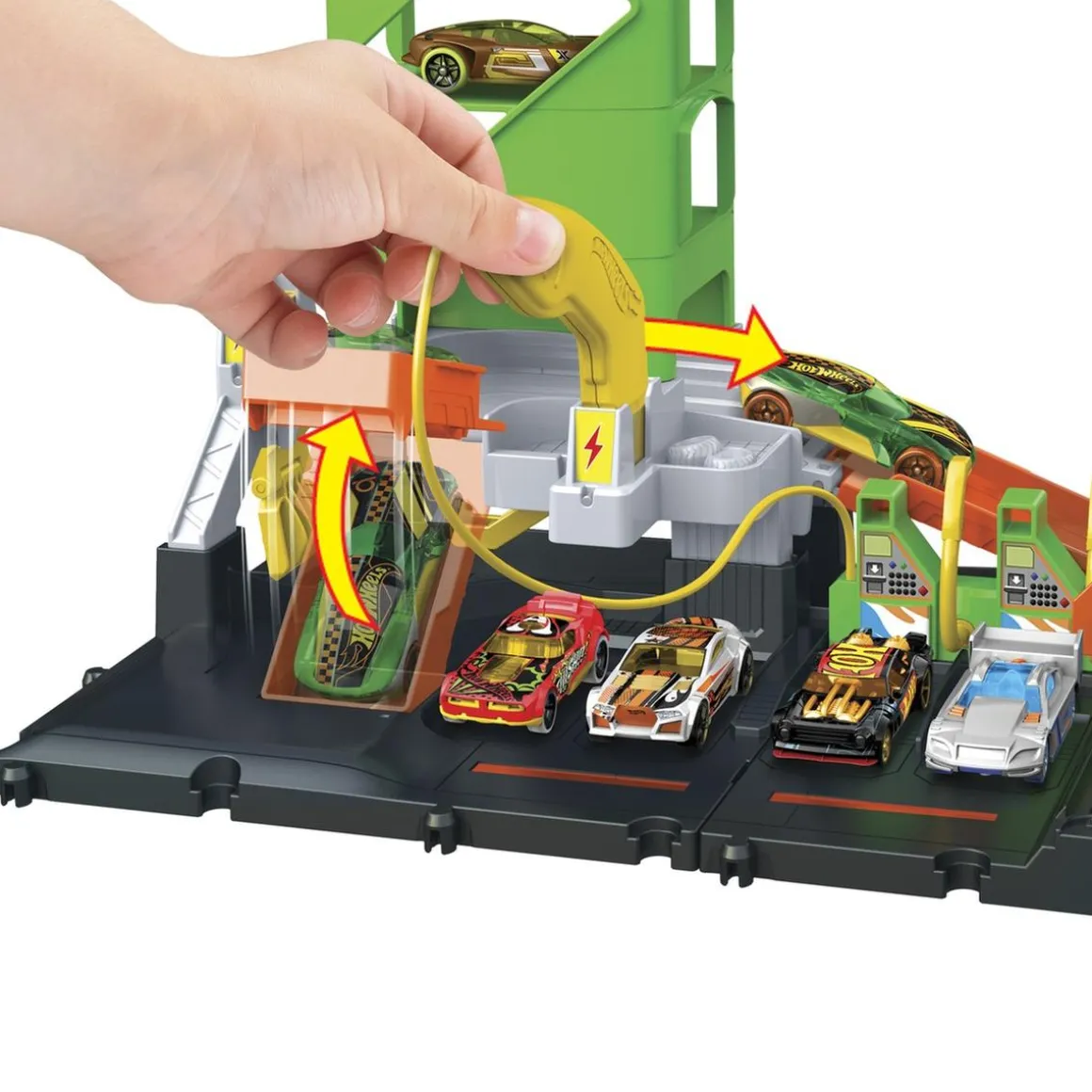 Hot Wheels - Pista Carreras Urbanas Estación de Recarga ㅤ