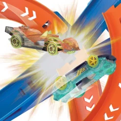 Hot Wheels - Pista de coches con espiral rápida y choques Hot Wheels Action ㅤ