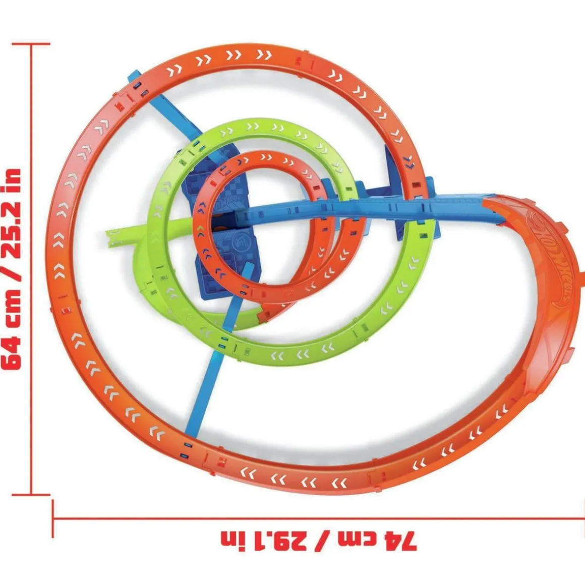 Hot Wheels - Pista de coches con espiral rápida y choques Hot Wheels Action ㅤ