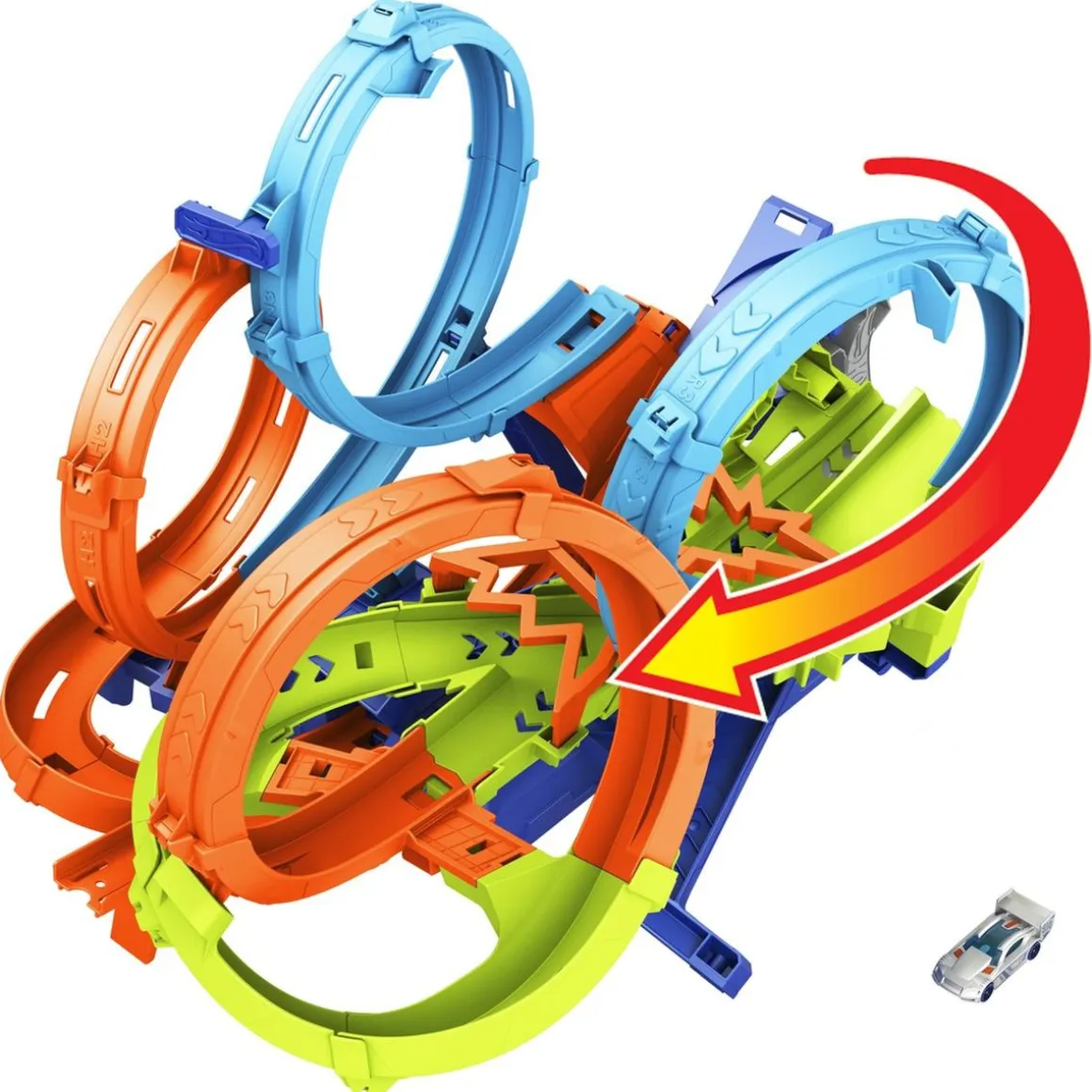 Hot Wheels - Set de pistas 4 Crash Looping
