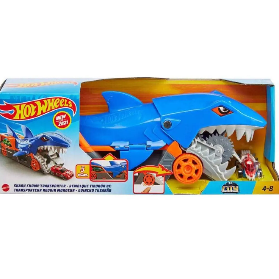 Hot Wheels - Tiburón Mastica Coches