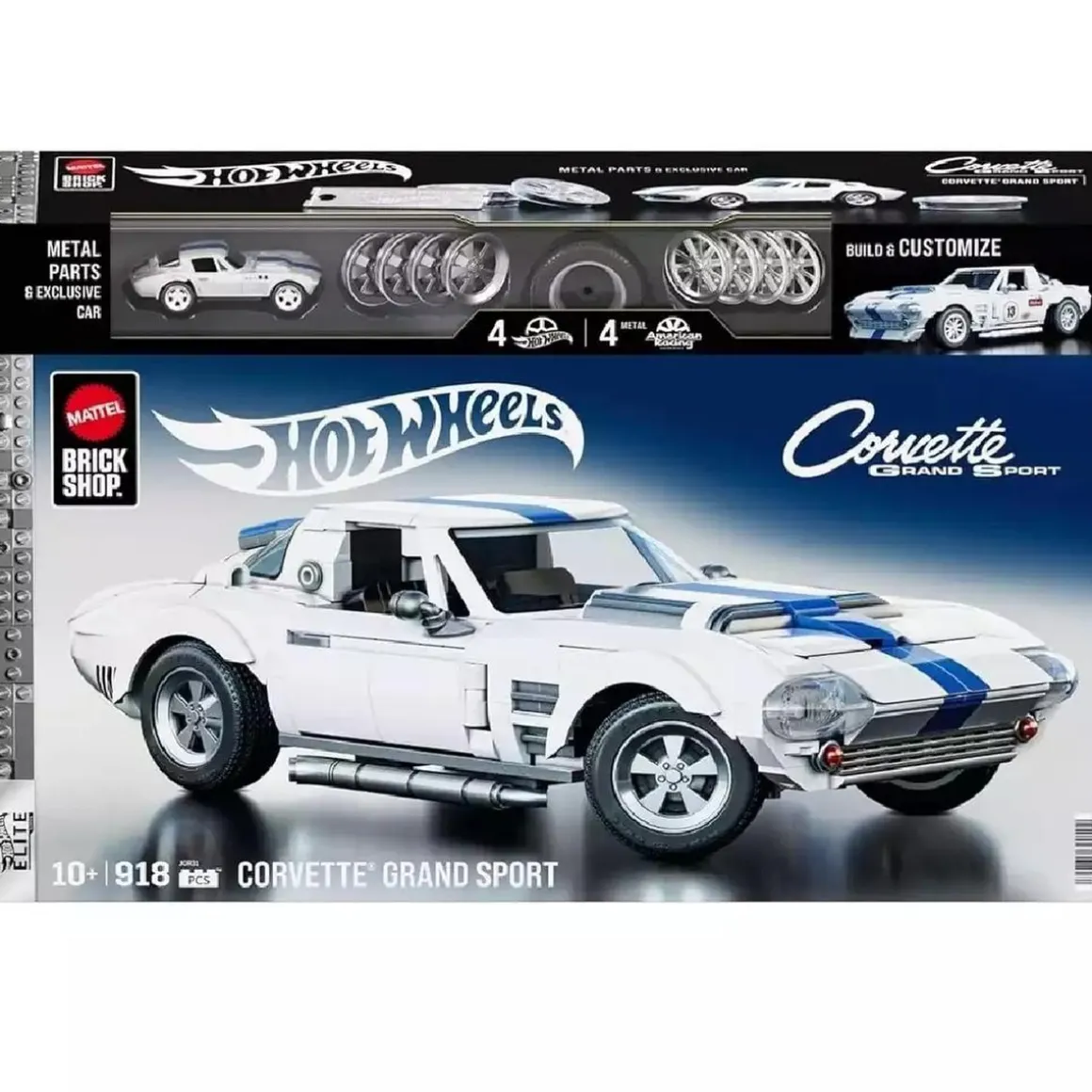 Hot Wheels - Vehículo Elite - Corvette Grand Sport