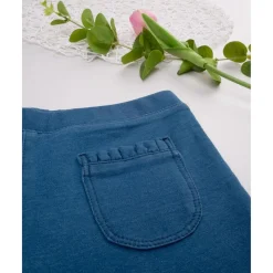 Jegging niña azul denim con bolsillos