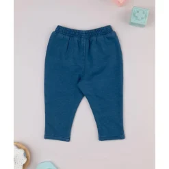 Jegging niña azul denim con bolsillos