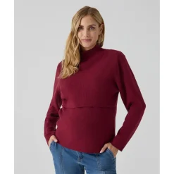 Jersey de lactancia burdeos