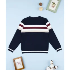 Jersey de niño a rayas azul y blanco