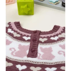 Jersey niña rosa con gatitos