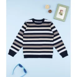 Jersey niño multicolor de rayas