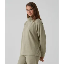 Jersey premamá verde “fake tricot”