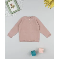 Jersey rosa de niña con gato