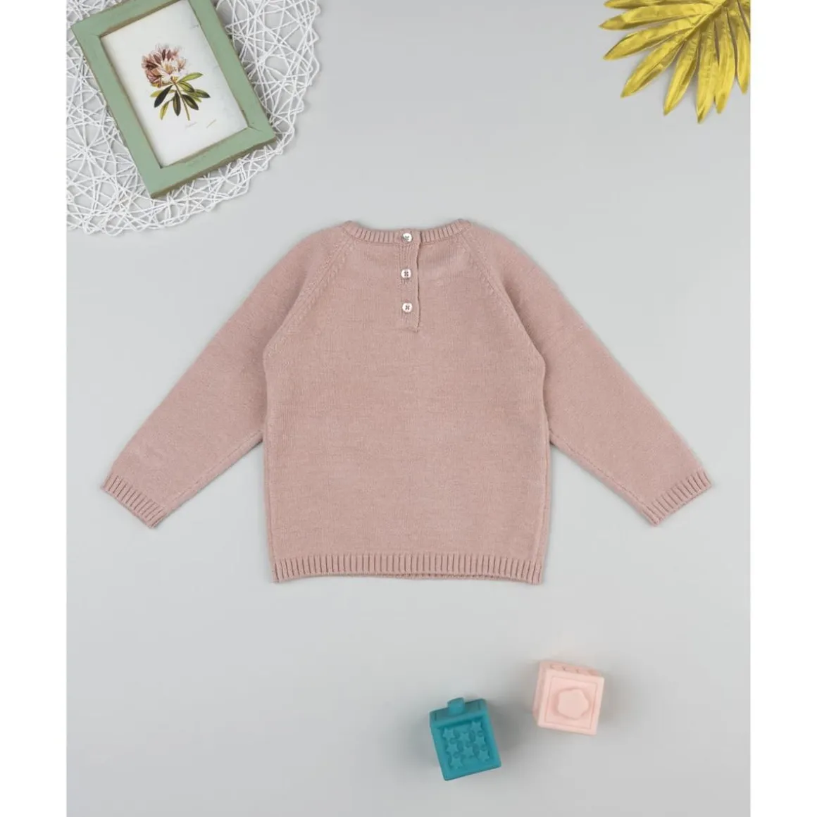 Jersey rosa de niña con gato